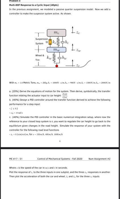 Given The Following Transfer Function R 8 G S Chegg Com