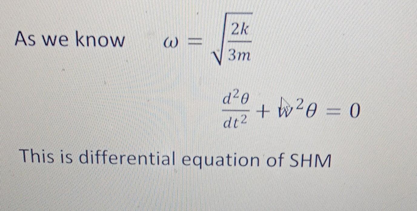 Solved A Uniform Disk Of Mass M Is Attached To A Spring Of Chegg Com