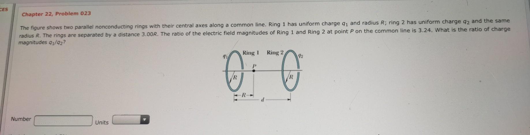Solved CES Chapter 22, Problem 023 The figure shows two | Chegg.com