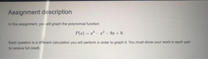 Solved Assignment description In this assignment, you will | Chegg.com