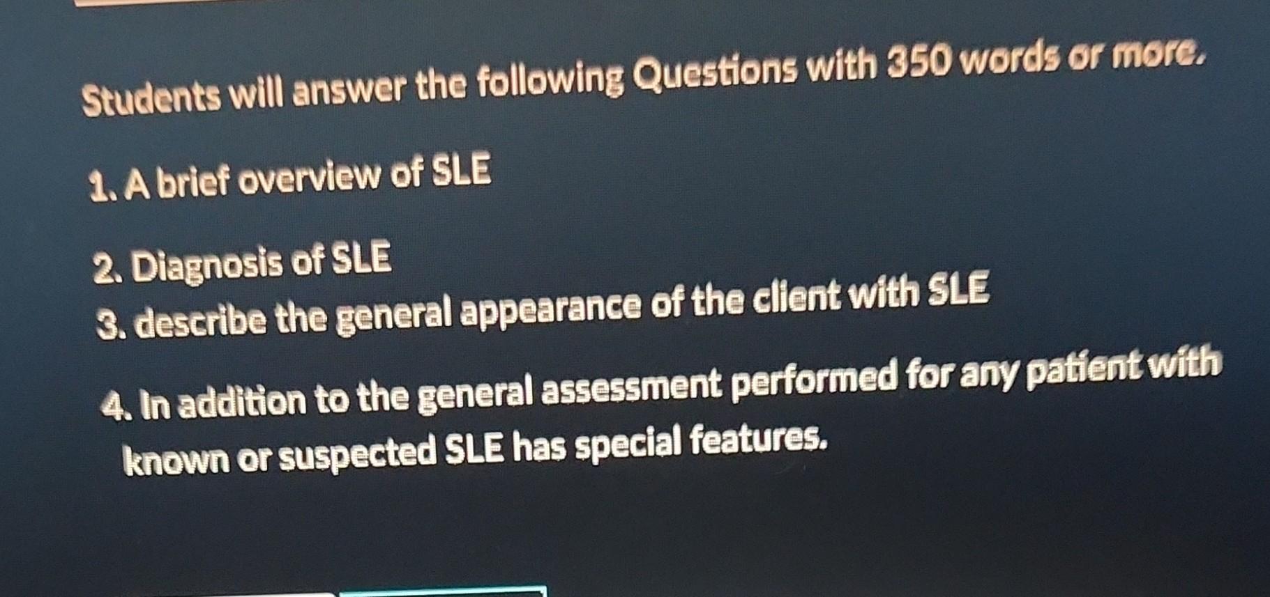 Solved Students will answer the following Questions with 350 | Chegg.com