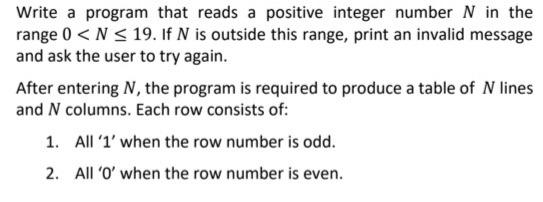 Solved Write a program that reads a positive integer number | Chegg.com