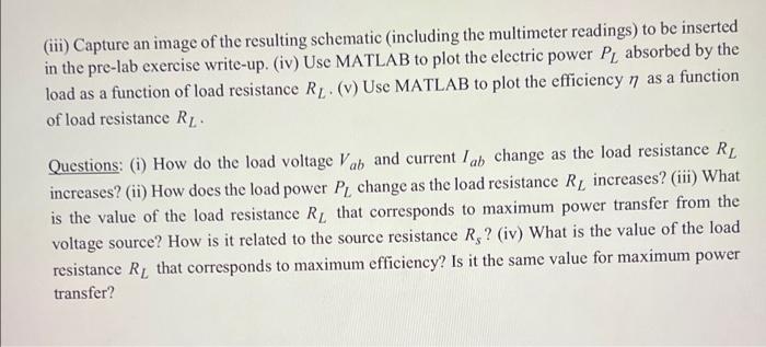 (iii) Capture an image of the resulting schematic (including the multimeter readings) to be inserted
in the pre-lab exercise 