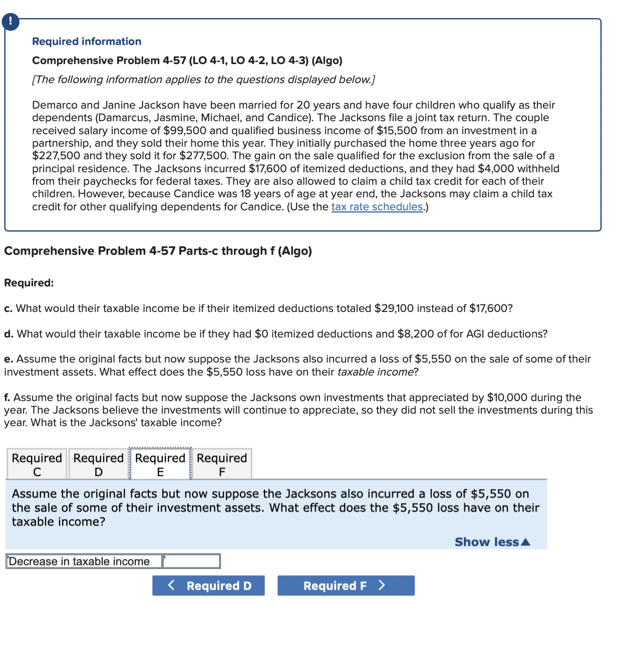 Solved Required InformationComprehensive Problem 4-57 (LO | Chegg.com