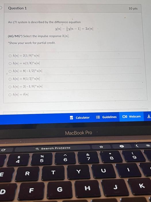 Solved An LTI System Is Described By The Difference Equation | Chegg.com