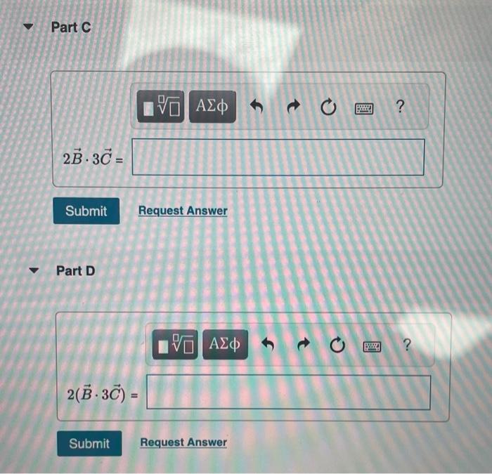 Solved Let vectors A=(2,1,−4),B=(−3,0,1), and C=(−1,−1,2). | Chegg.com