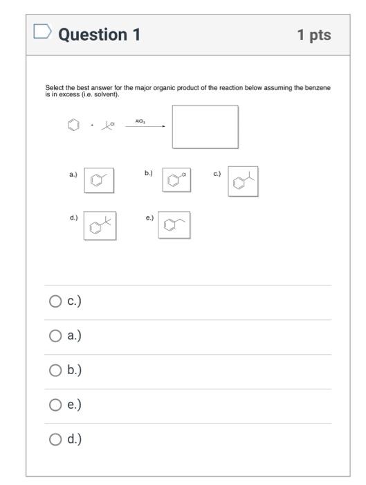Solved Question 1 1 pts Select the best answer for the major | Chegg.com
