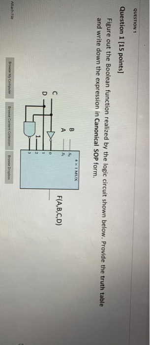 Solved QUESTION 1 Question 1 (15 points) Figure out the | Chegg.com