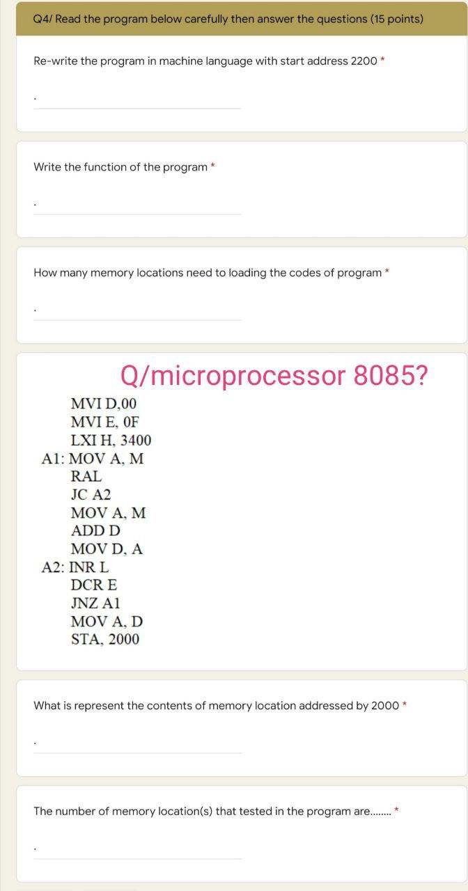 Solved Q4/ Read the program below carefully then answer the | Chegg.com