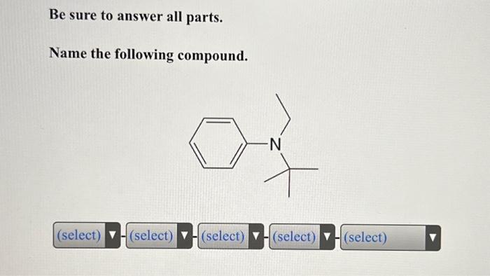Solved Be sure to answer all parts. Name the following | Chegg.com