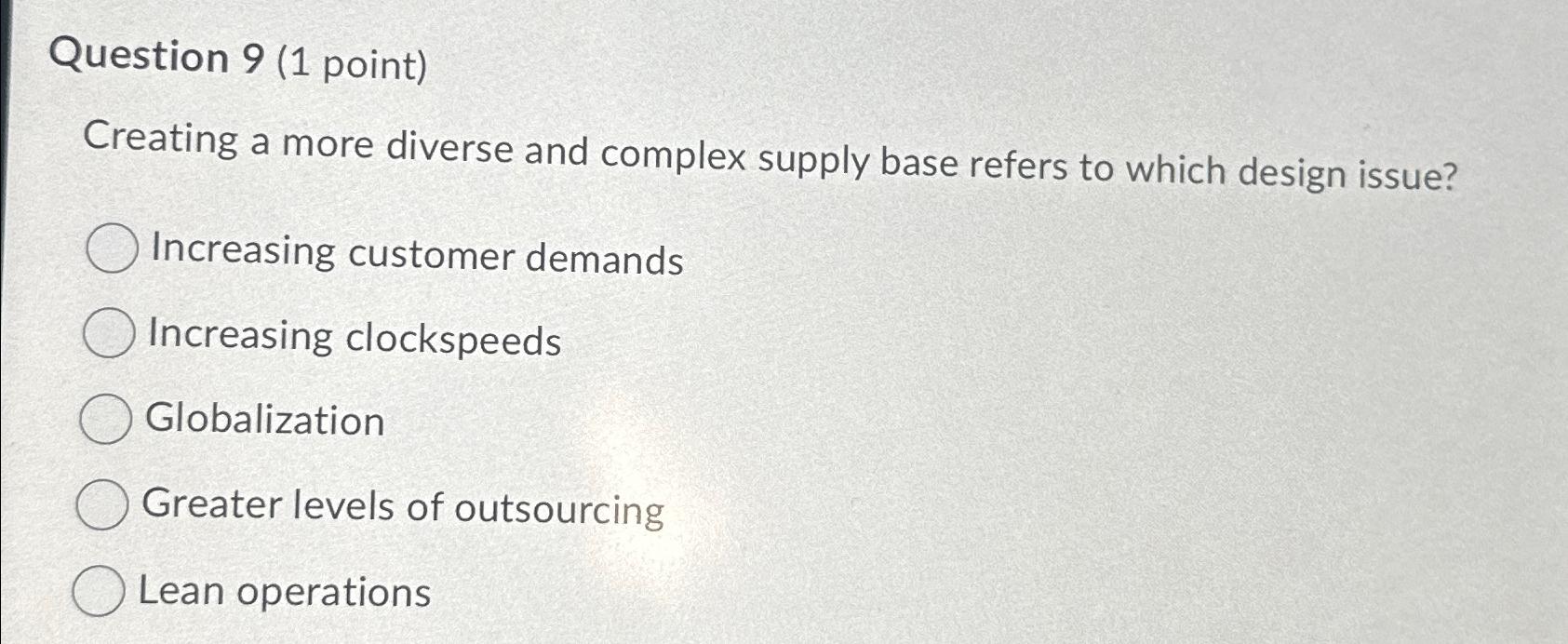Solved Question 9 (1 ﻿point)Creating a more diverse and | Chegg.com