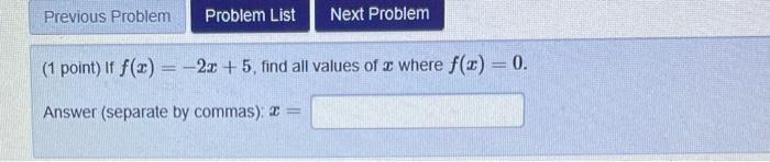 Solved (1 point) The graph of function is shown below If you | Chegg.com
