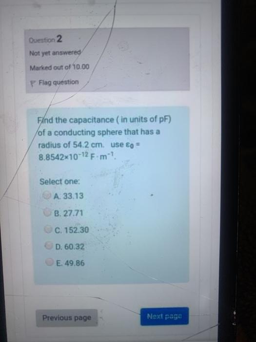 Solved Question 2 Not yet answered Marked out of 10.00 P | Chegg.com