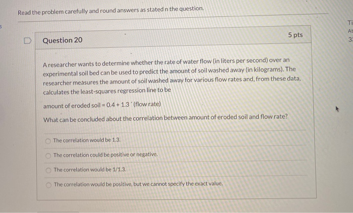 Solved Read the problem carefully and round answers as | Chegg.com