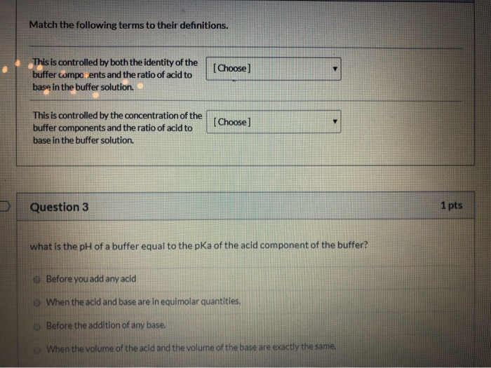 Solved This is controlled by the concentration of the buffer | Chegg.com