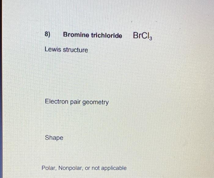 lewis structure brcl3