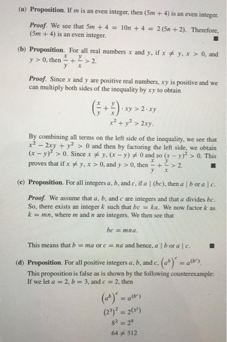 Solved Evaluation of proofs This type of exercise will | Chegg.com