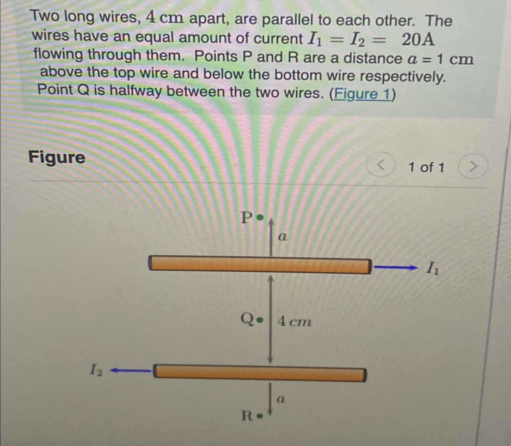 Solved What is the net magnetic field strength at point Q in | Chegg.com