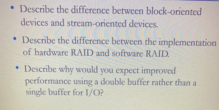 Solved • Describe the difference between block-oriented | Chegg.com