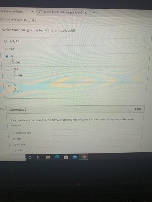 Solved Gwhich Functional Group Is Found X 14 Learning C Chegg Com