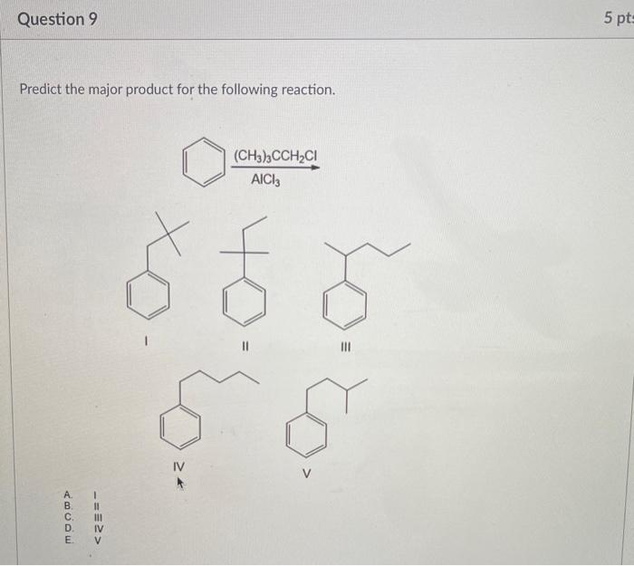 Solved Predict The Product For The Following Reaction I 1735