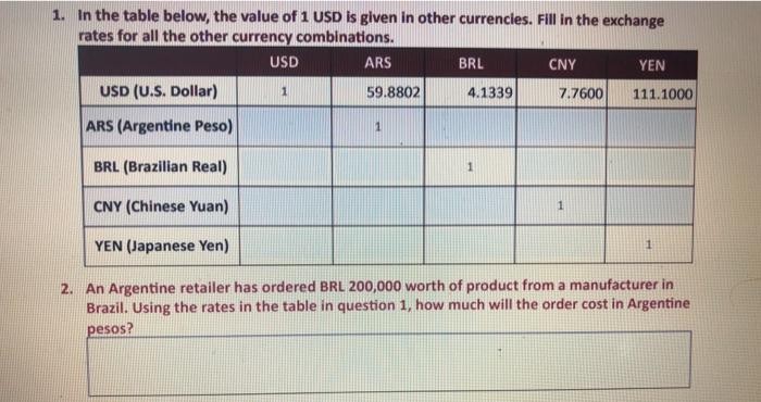 1 USD to BRL - US Dollars to Brazilian Reais Exchange Rate