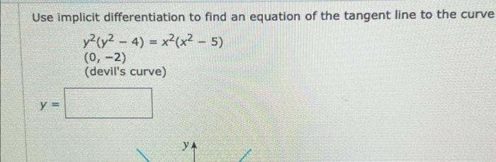 Solved asapUse implicit differentiation to find an equation | Chegg.com