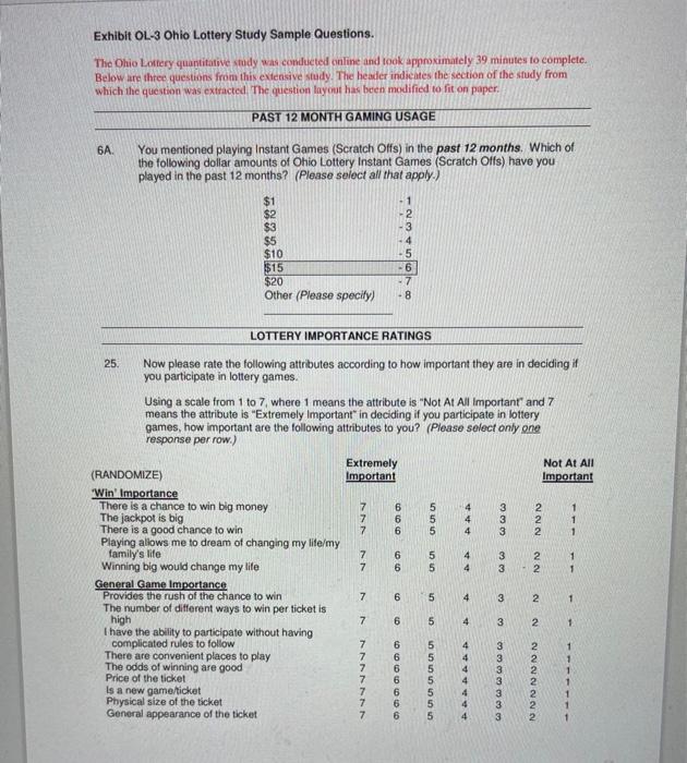 ohio lottery case study answers