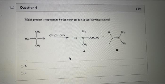 Solved Which Product Is Expected To Be The Major Product In | Chegg.com