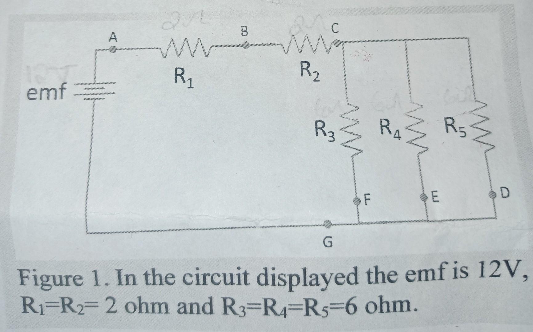 Emf Math Module 12 Solved Figure 1. In the circuit displayed the emf is 12 V, | Chegg.com