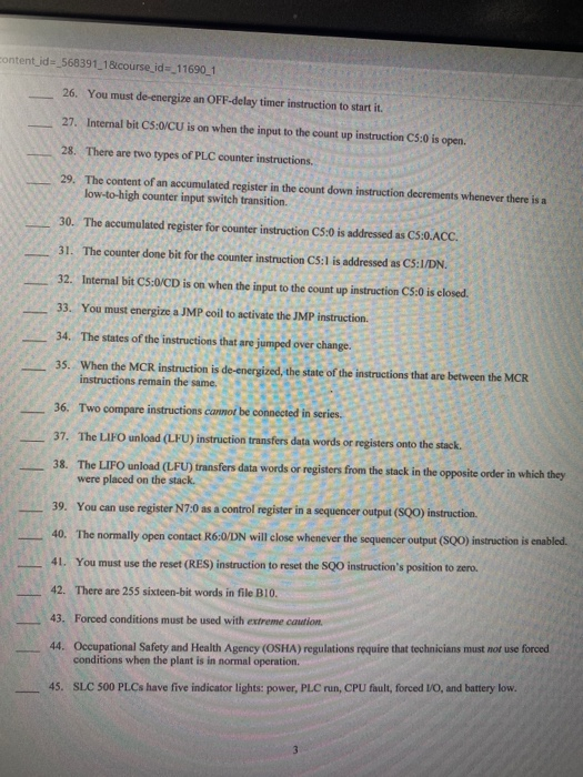 Solved --300591_1&course_id=_11690_1 True/False Indicate | Chegg.com