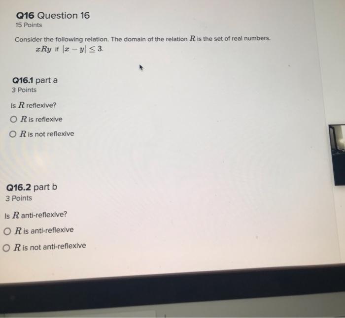 Solved Q16 Question 16 15 Points Consider The Following