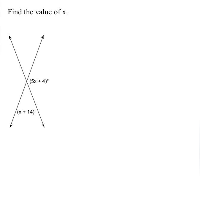 Solved Find the value of x. | Chegg.com