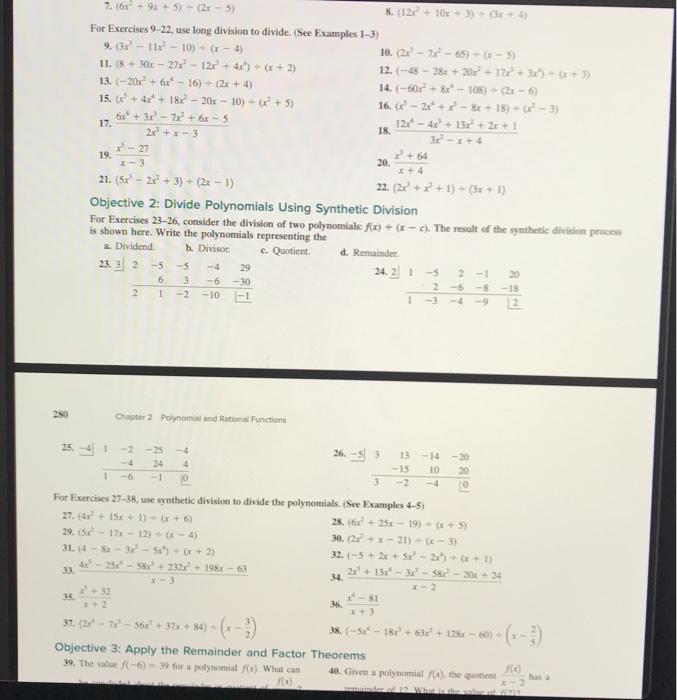 Solved 17 7 R 9x 5 2x 5 8 122 10x 3 Chegg Com