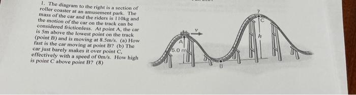 Solved 1. The diagram to the right is a section of roller | Chegg.com