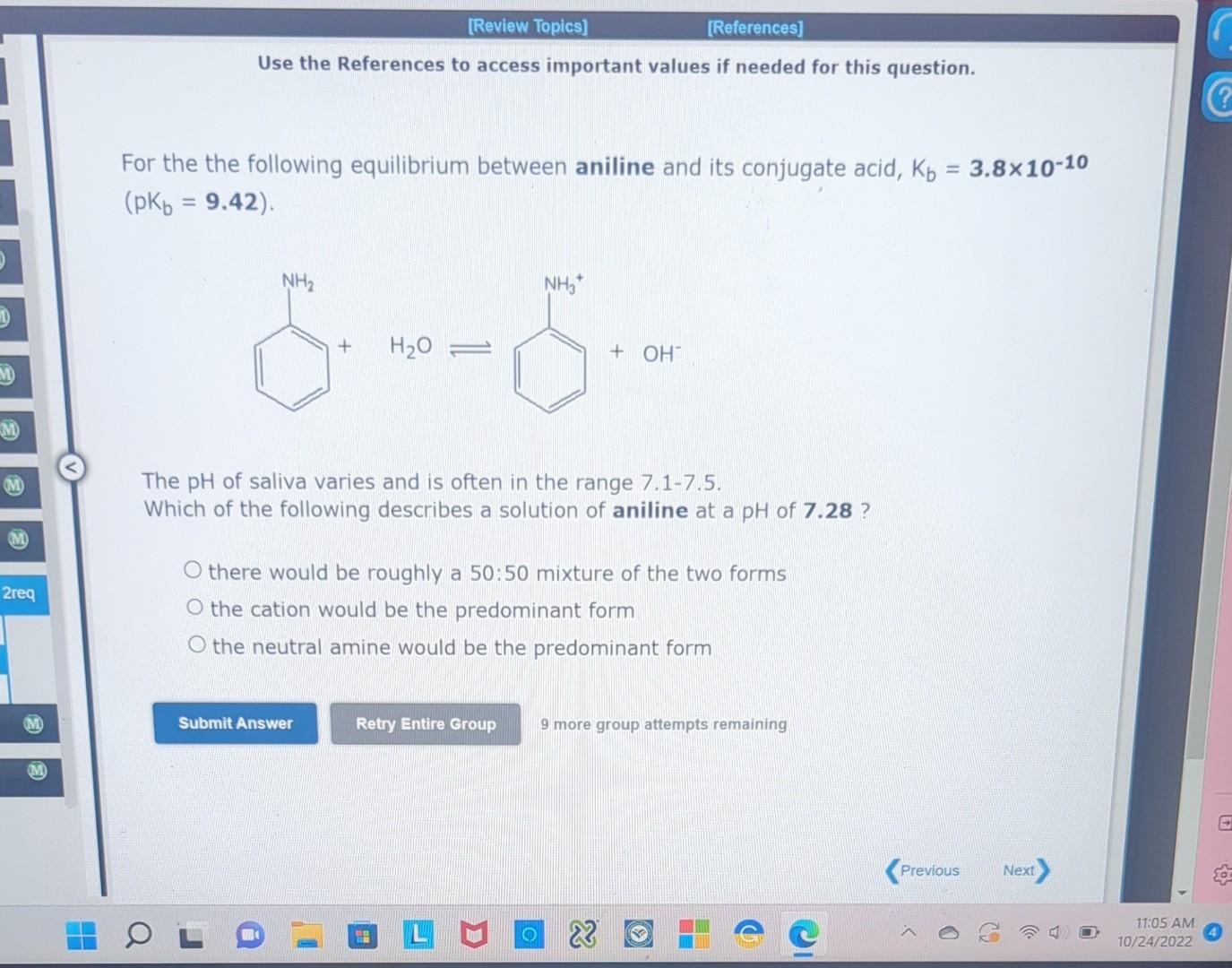 Solved Consider the following equilibrium between | Chegg.com