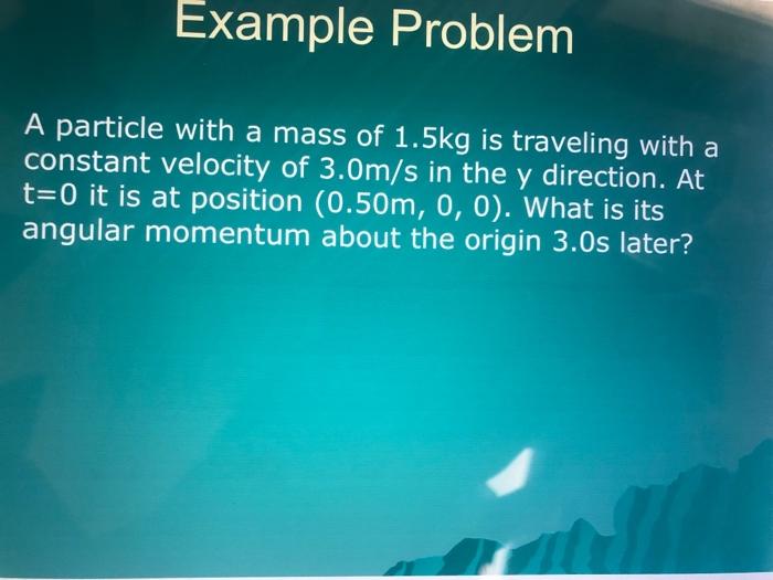 Solved Example Problem If the rotational inertia of a long | Chegg.com