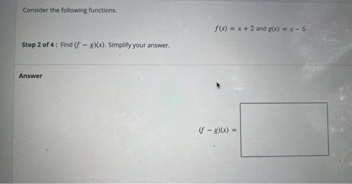 Solved Consider the following functions. f(x)=x+2 and | Chegg.com