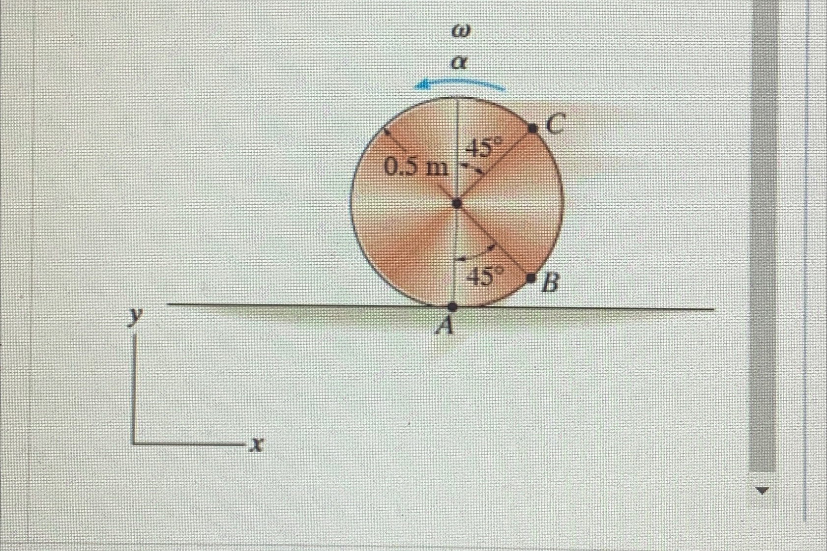Solved The disk has an angular acceleration α=8rads2 ﻿and | Chegg.com