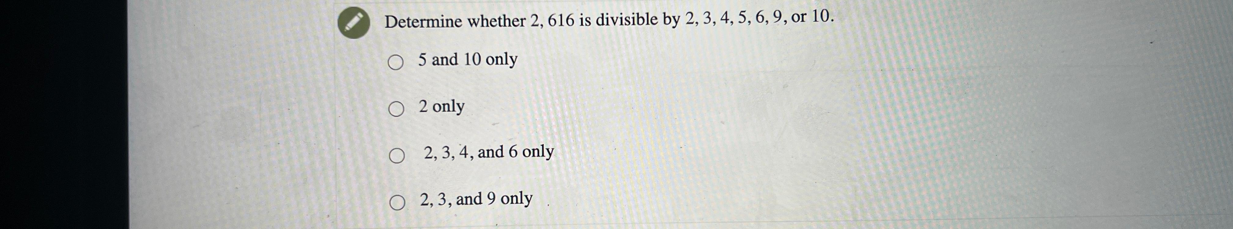 divisible by 2 3 4 5 6