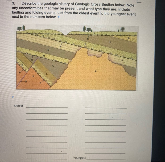 Solved Exercise On Relative Dating And Geologic Cross | Chegg.com