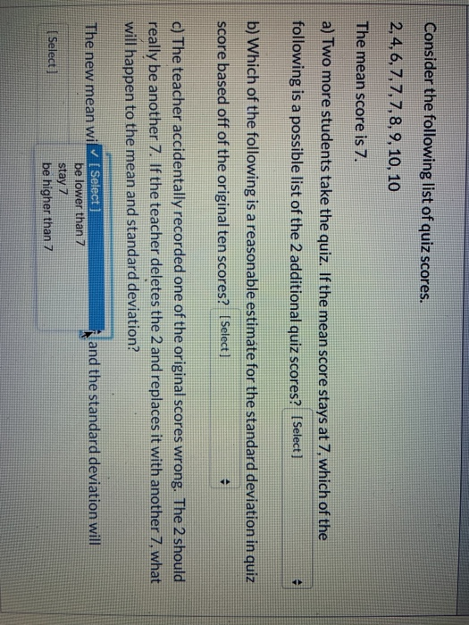 solved-consider-the-following-list-of-quiz-scores-2-4-6-7-chegg