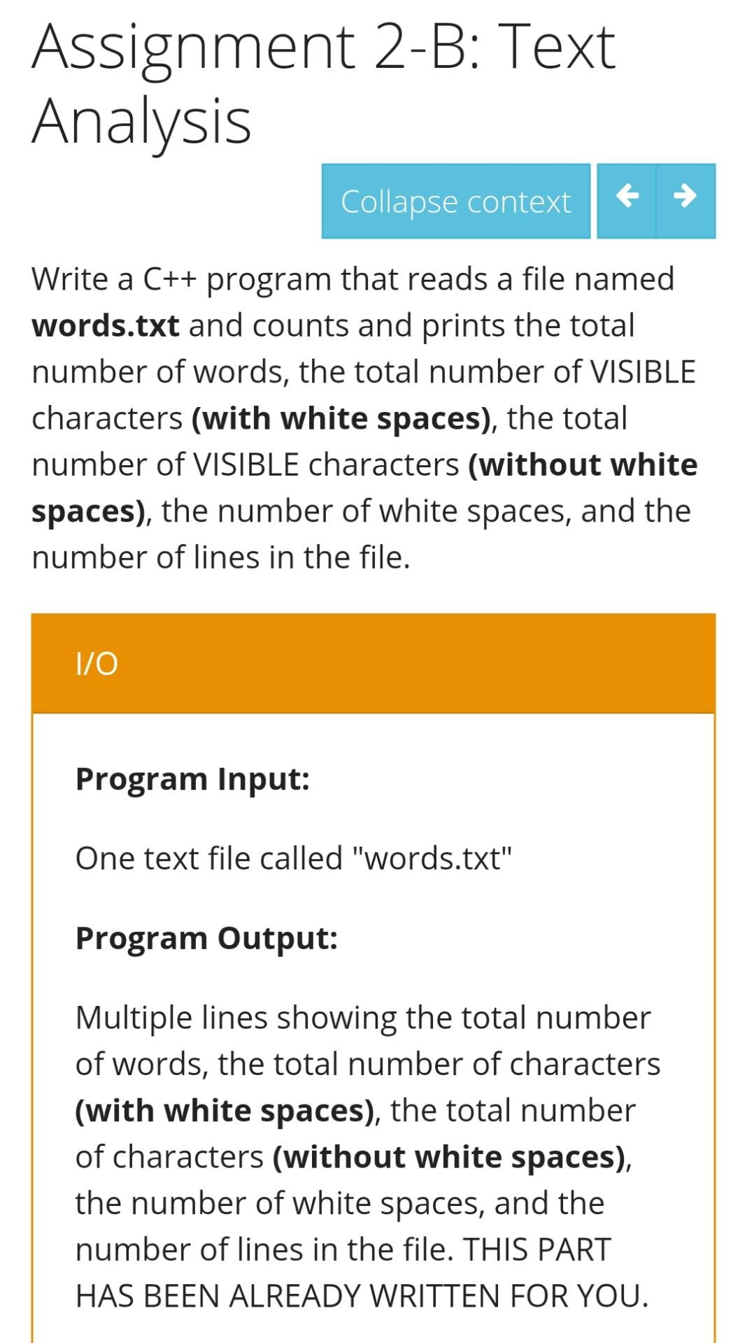 Solved C++ don't change the input text file please i need | Chegg.com