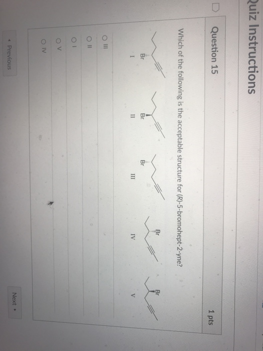 Solved Quiz Instructions Question 15 1 pts Which of the | Chegg.com