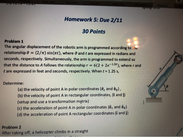 Solved Mga Homework 5 Due 2 11 30 Points Problem 1 The A Chegg Com