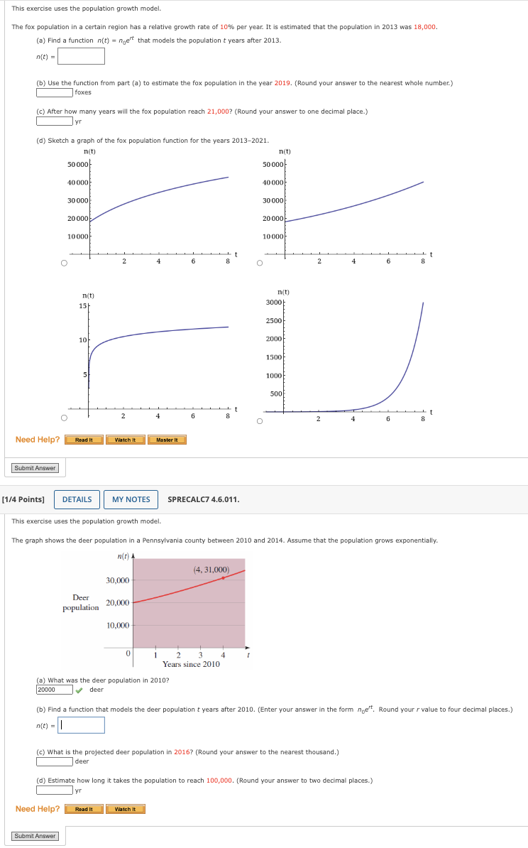 Solved The fox population in a certain region has a relative | Chegg.com