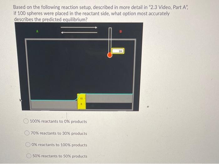 Solved Based on the following reaction setup, described in | Chegg.com