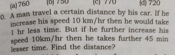 Solved 0 A Man Travel A Certain Distance By His Car If He Chegg Com Solved 0 A Man Travel A Certain Distance By His Car If He Chegg Com