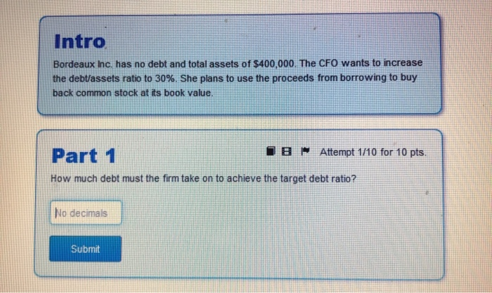 Solved Intro Use the following information to answer the | Chegg.com