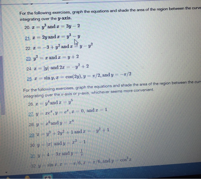 Solved For the following exercises, graph the equations and | Chegg.com